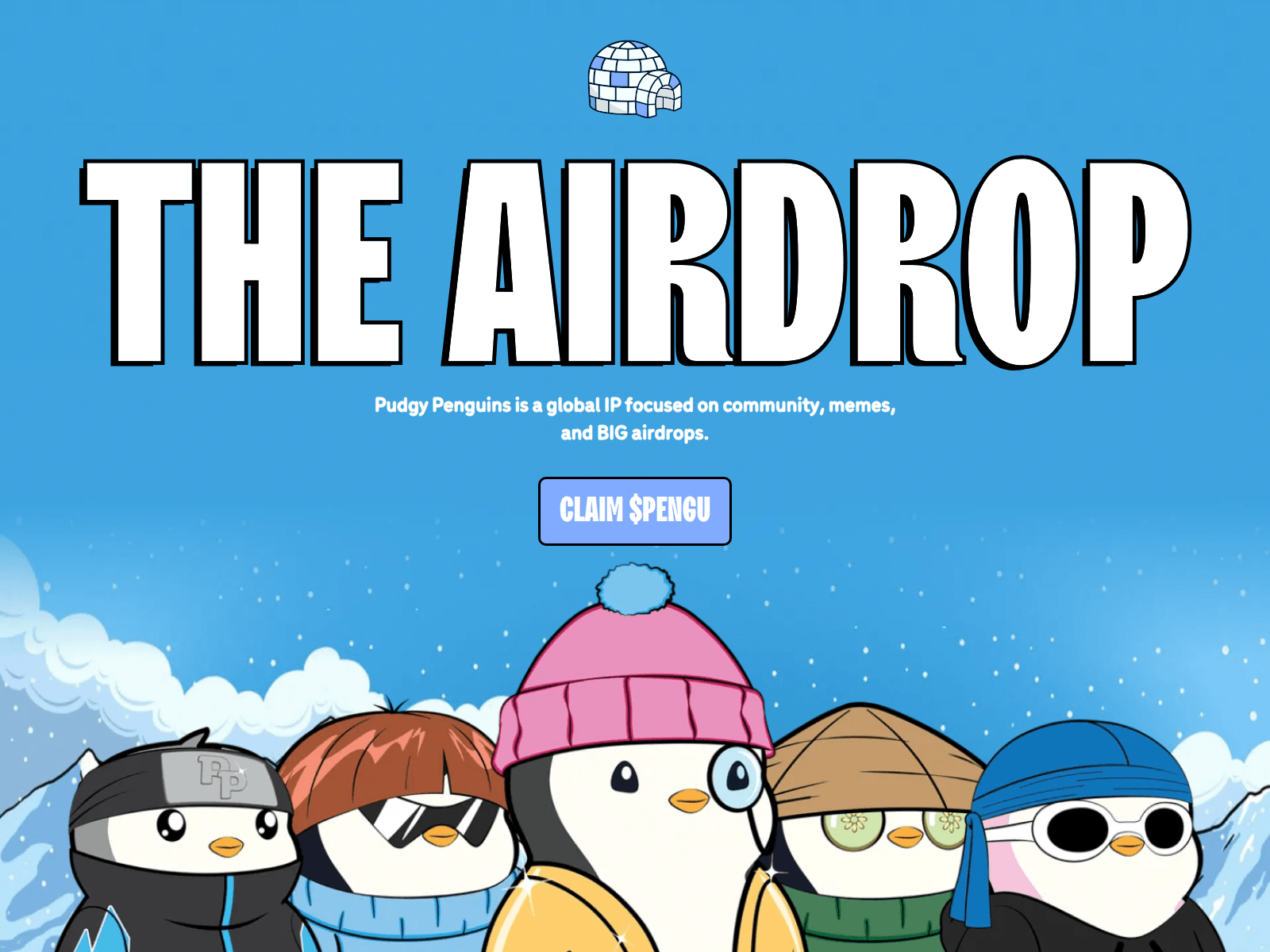 Screenshot of drop-pengu.fun