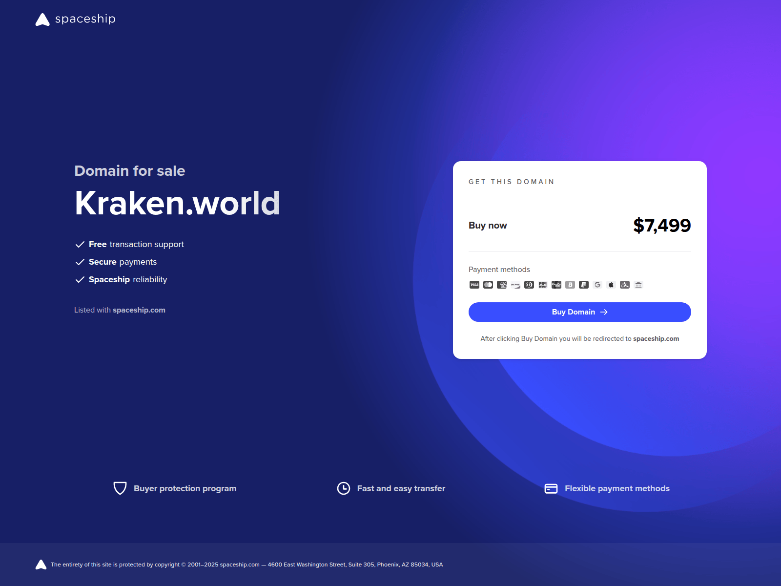 Screenshot of kraken.world