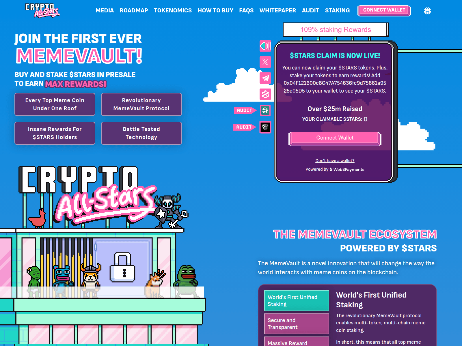Screenshot of cryptoallstars-3ts.pages.dev