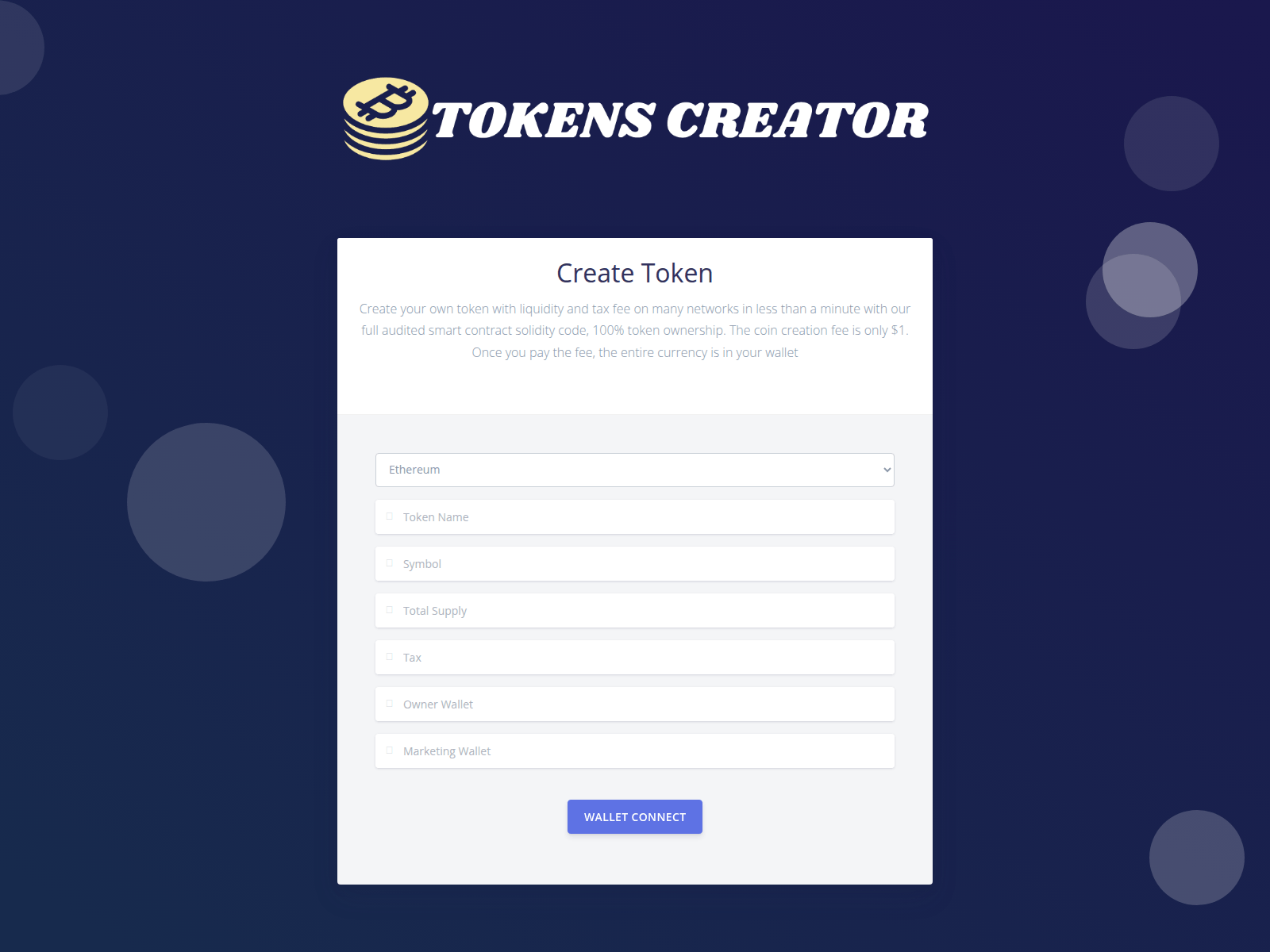 Screenshot of ether-creator-free.pages.dev
