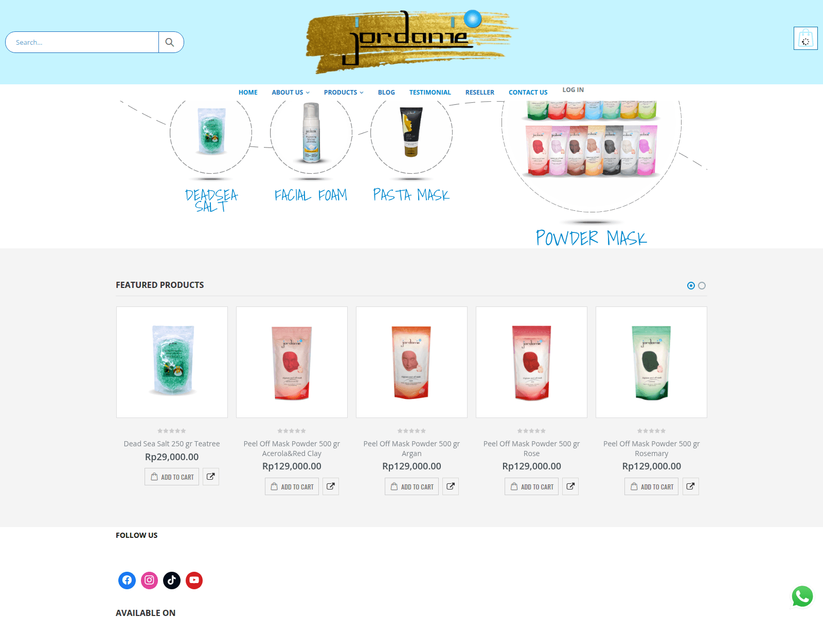 Screenshot of jordanie-peeloffmask.com