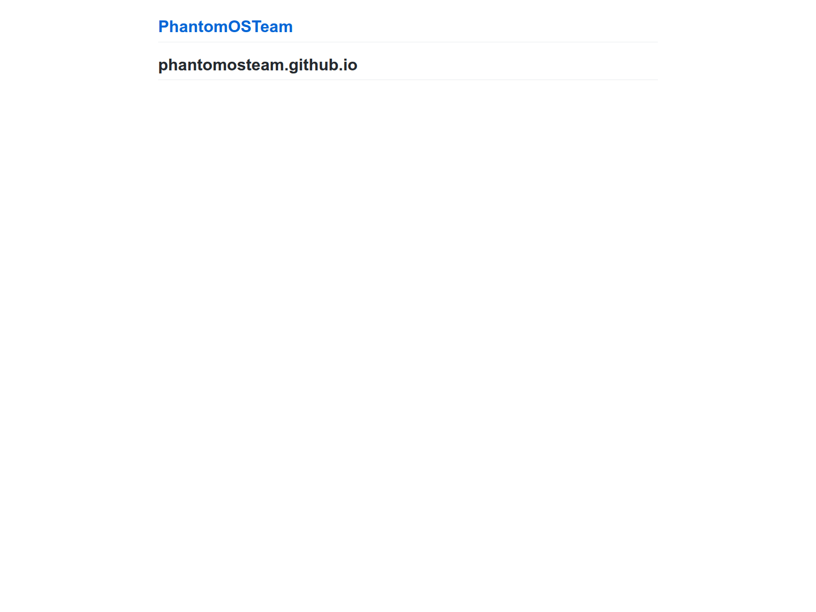 Forensic screenshot of phantomosteam.github.io