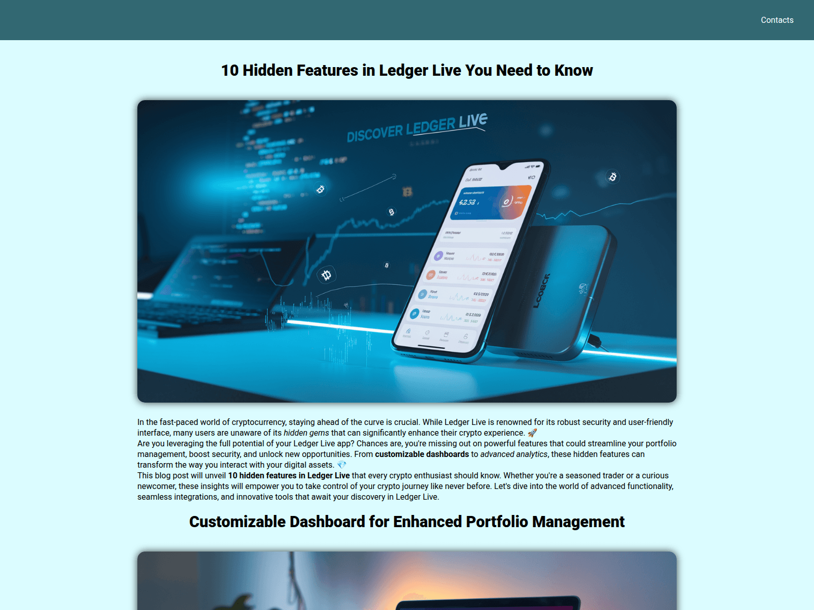 Screenshot of ledger-live.com.pl
