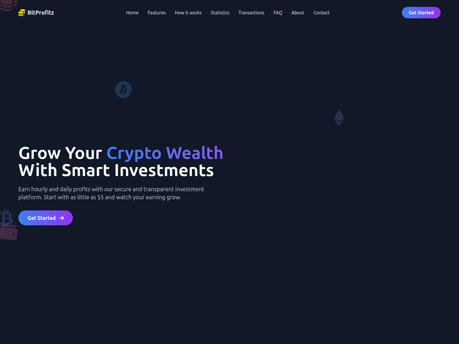 Screenshot of bitprofitz.cc
