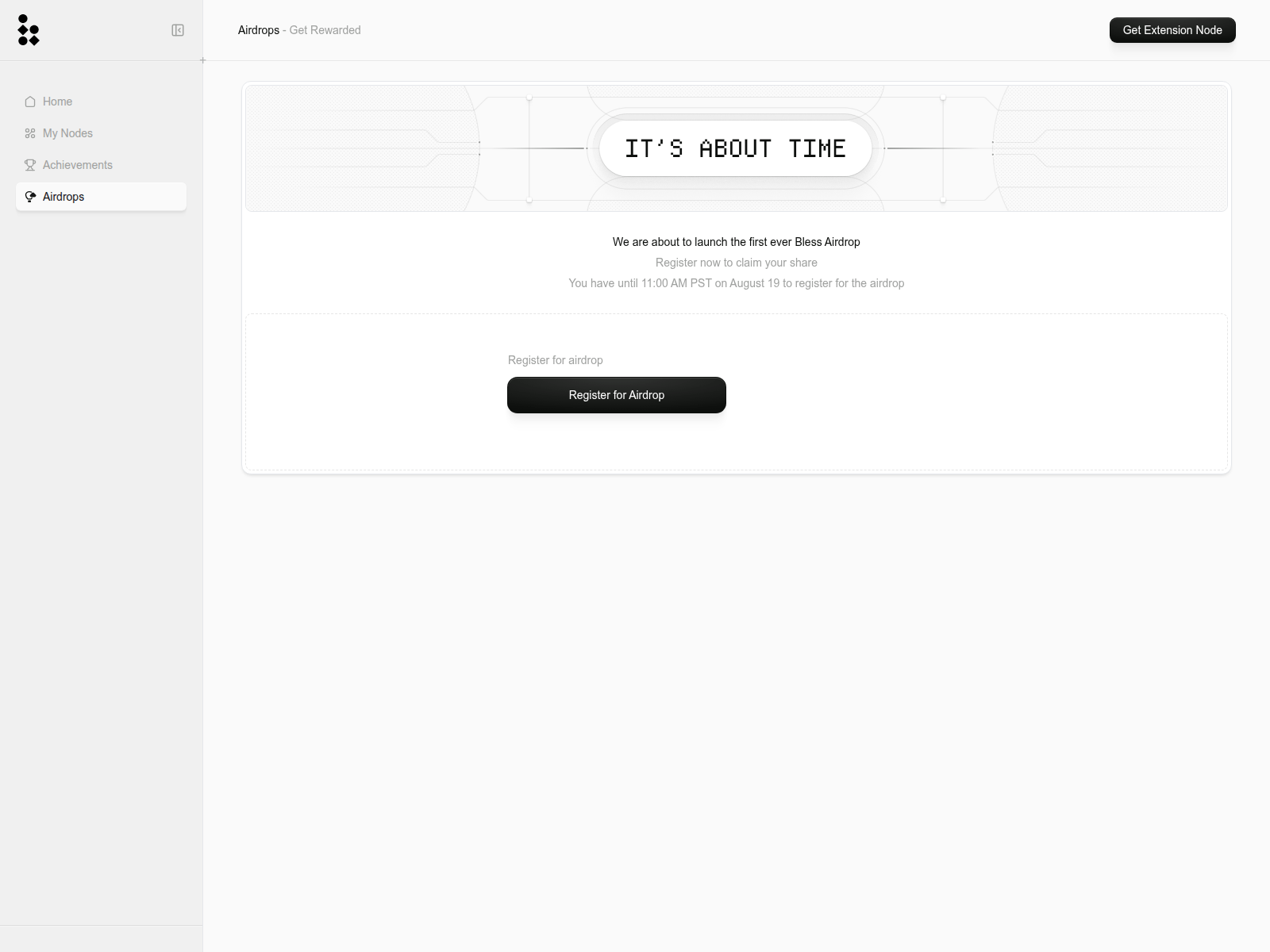 Screenshot of blessnetwork.xyz