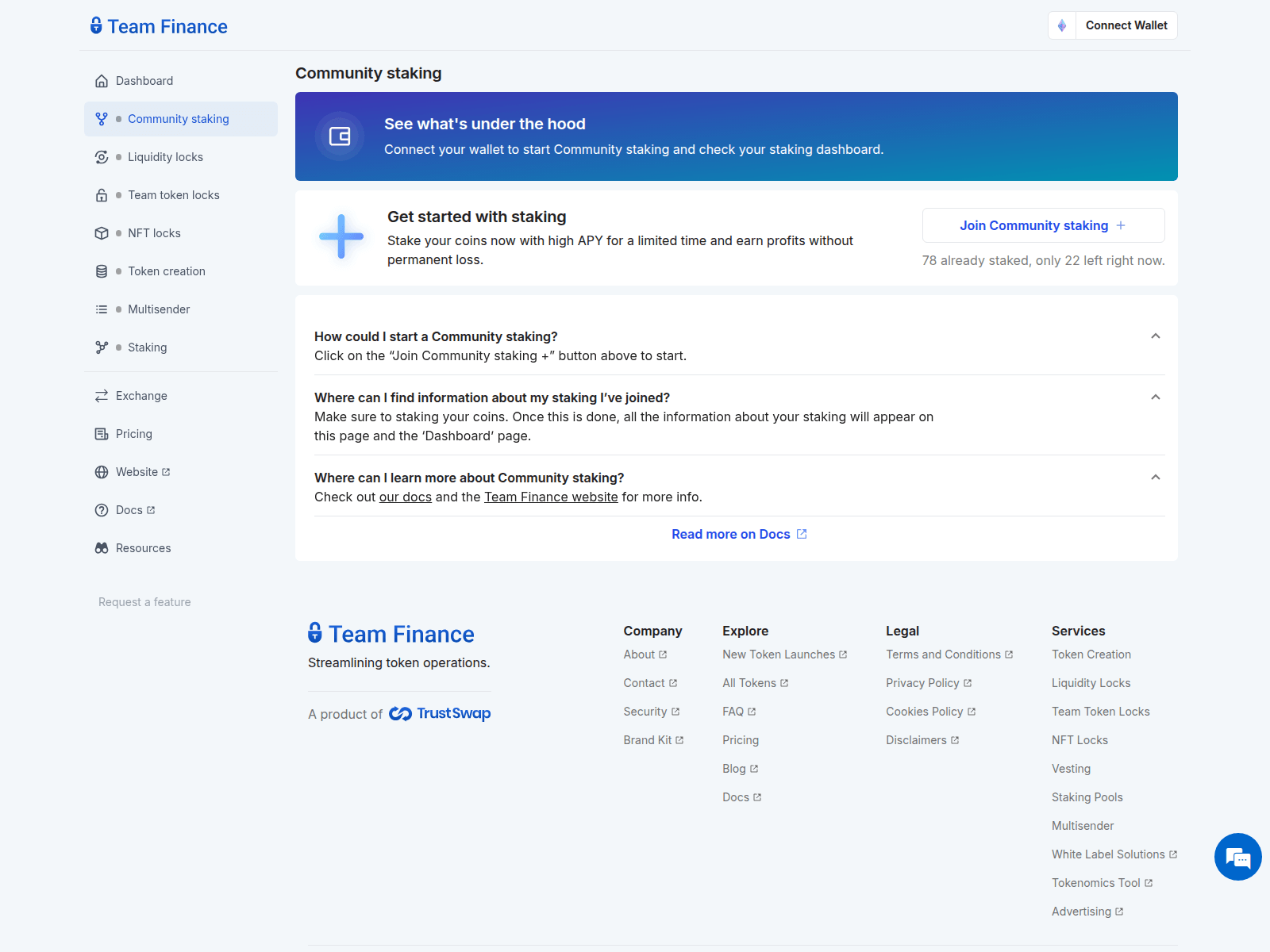 Screenshot of community-trustfi.com