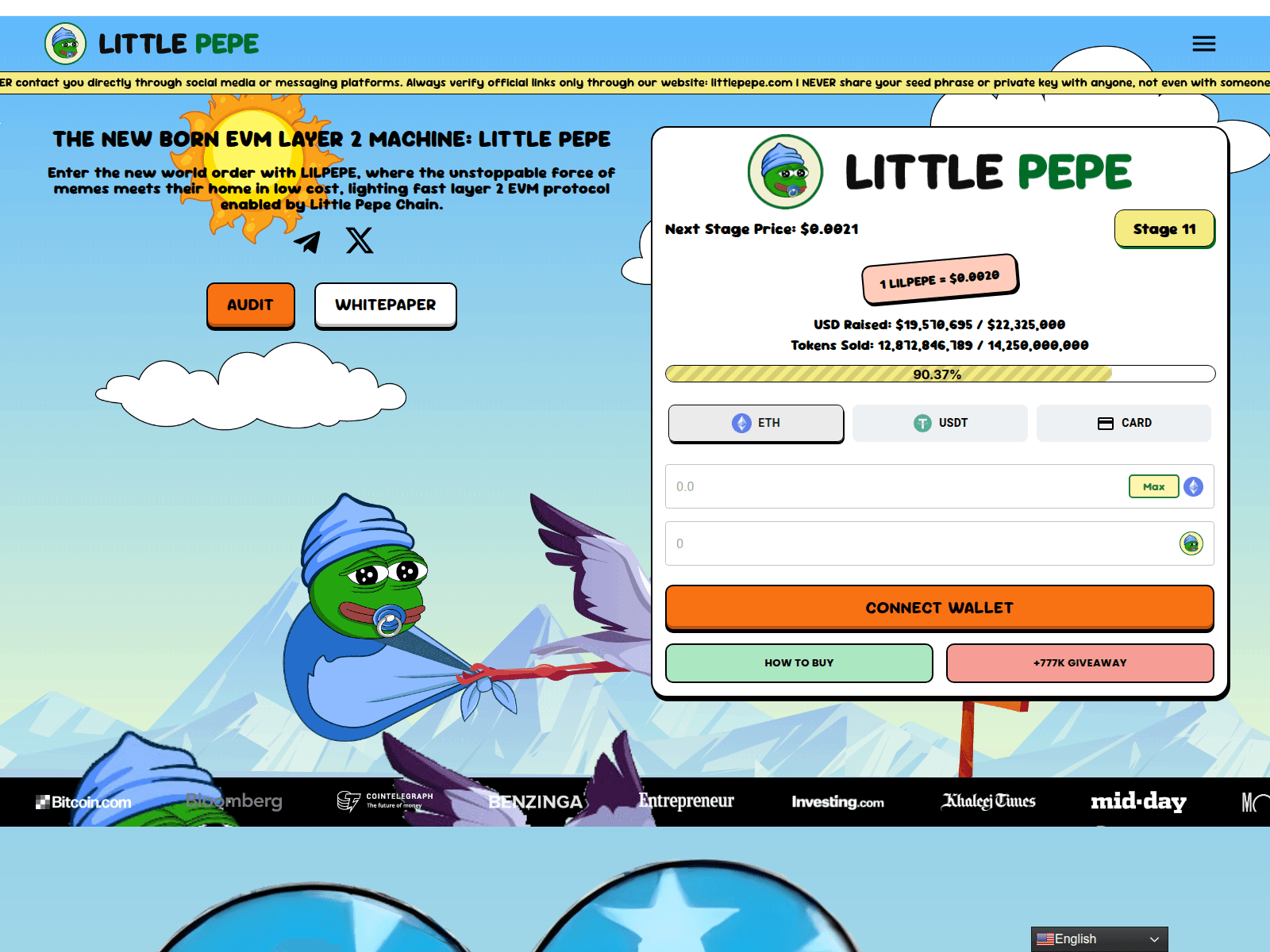 Screenshot of litle-pepe.com
