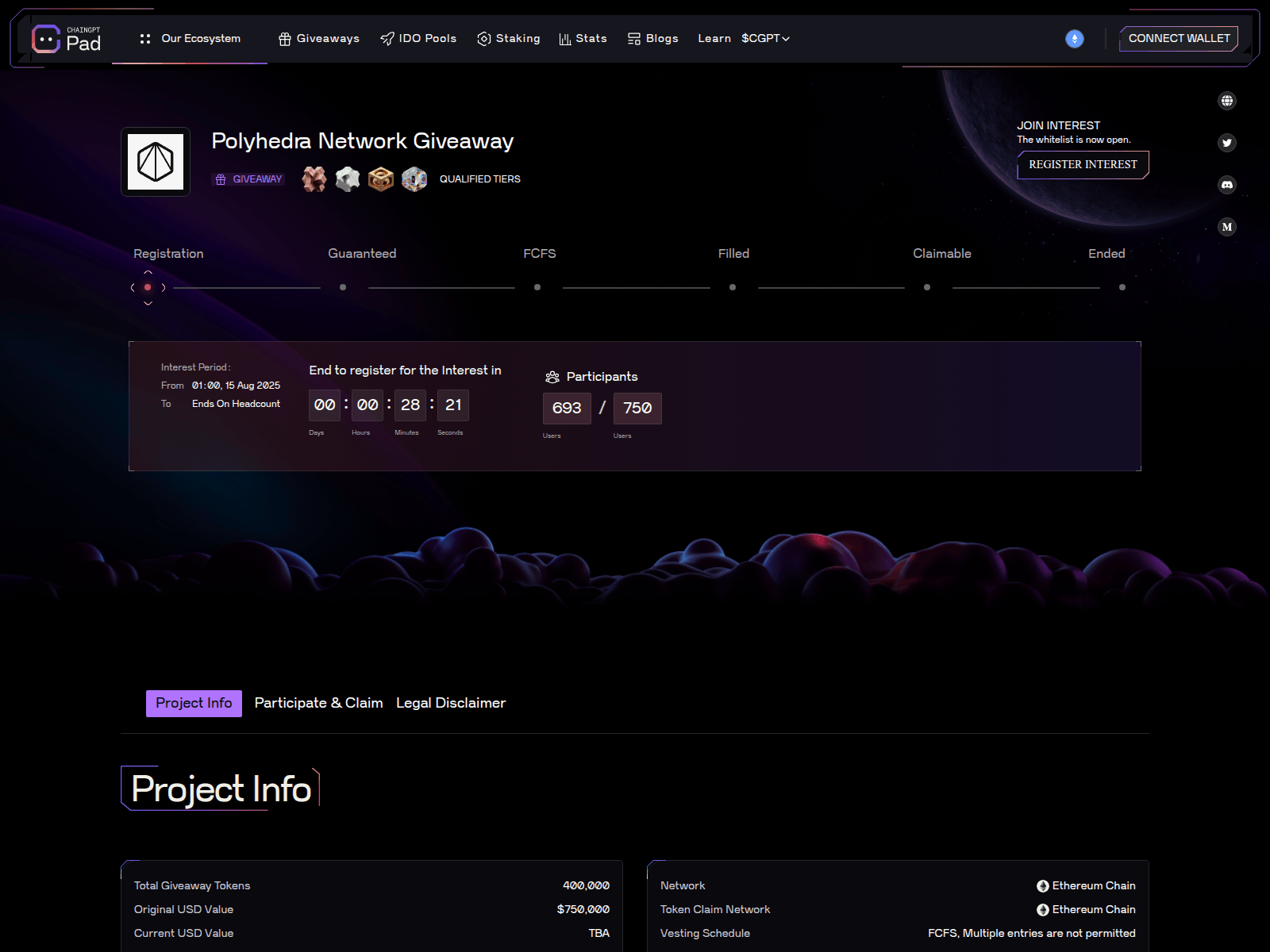 Screenshot of lp-chaingpt.com