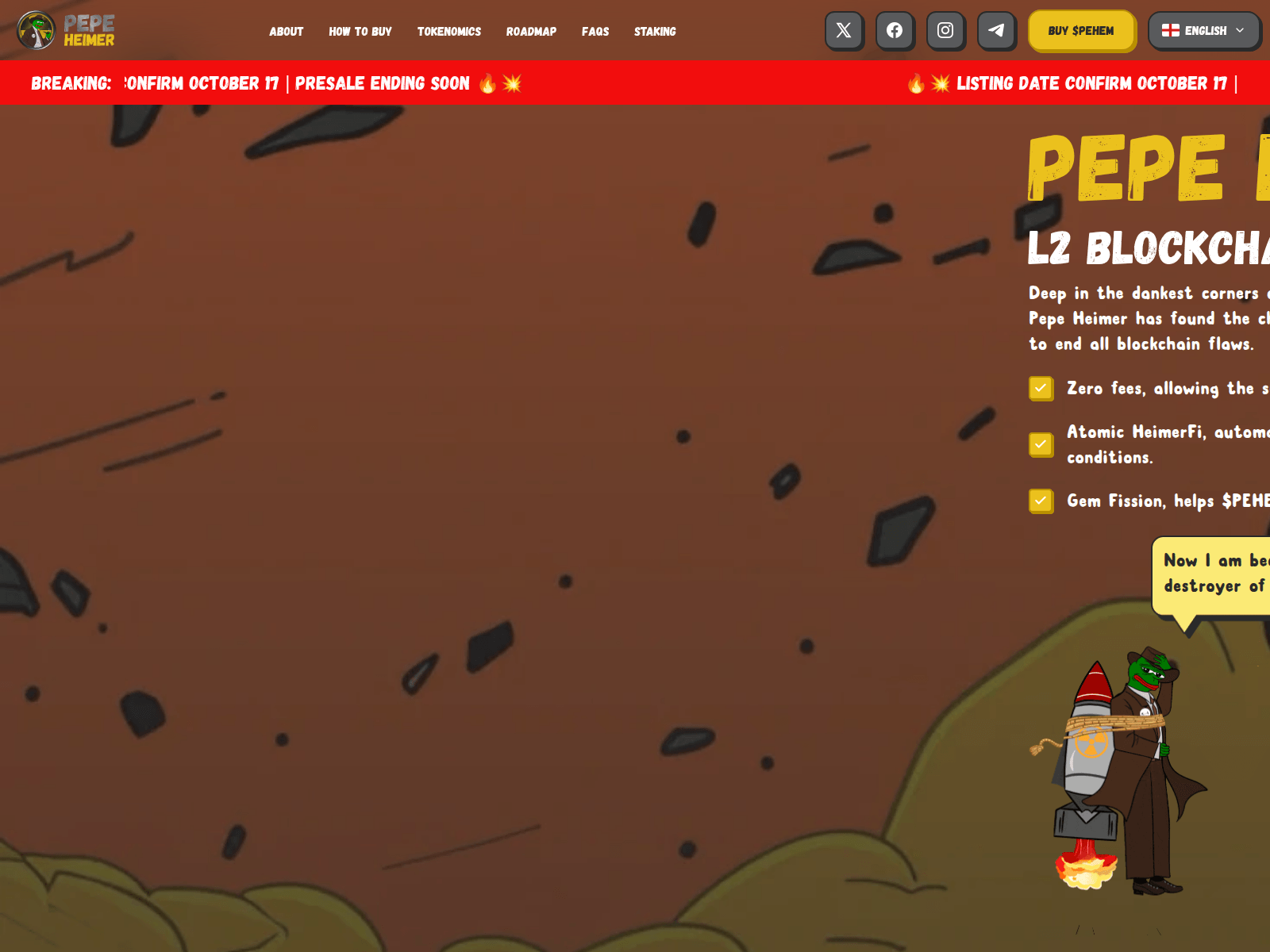 Screenshot of pepeheimerclaim.com