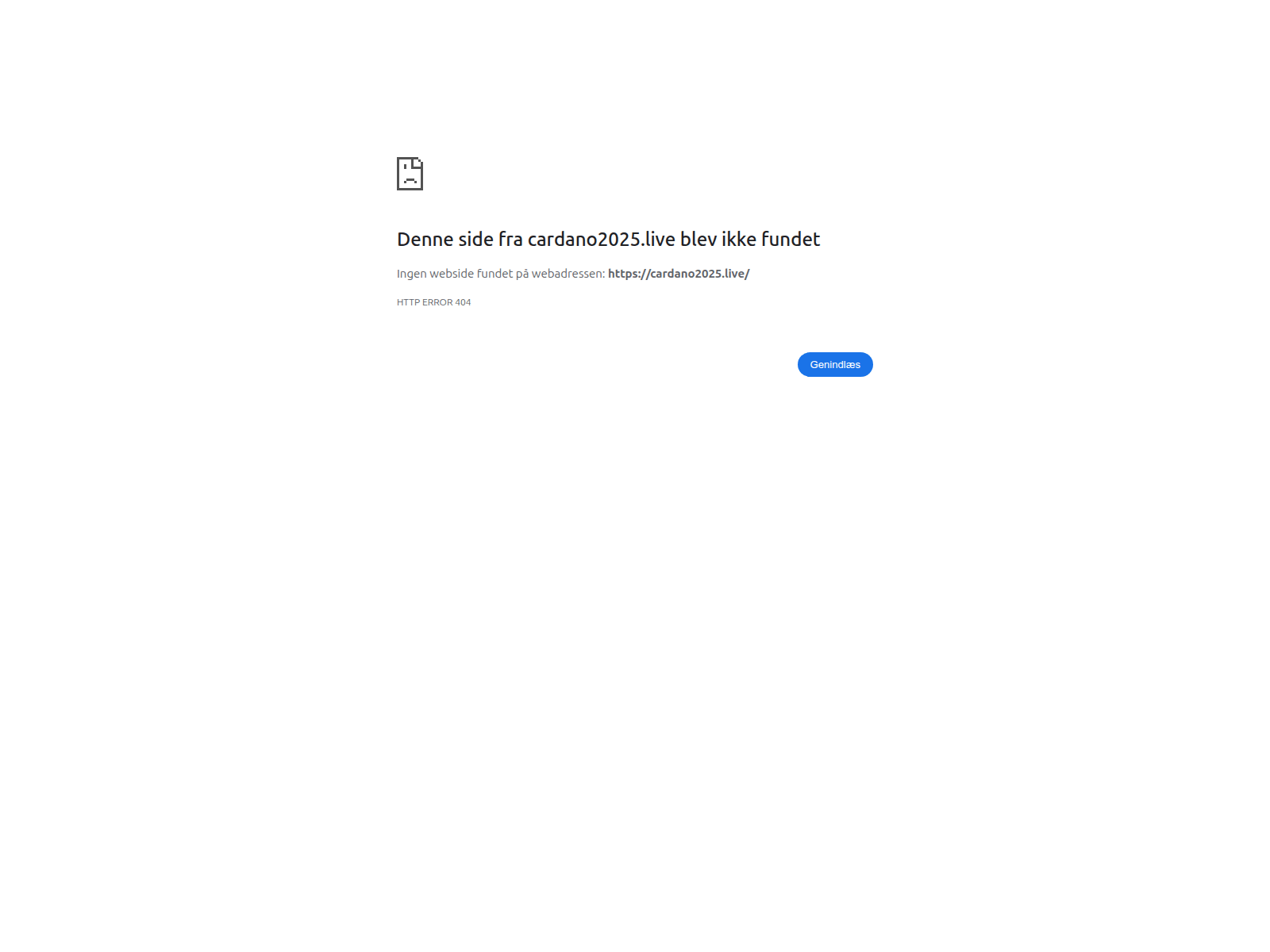 Forensic screenshot of cardano2025.live