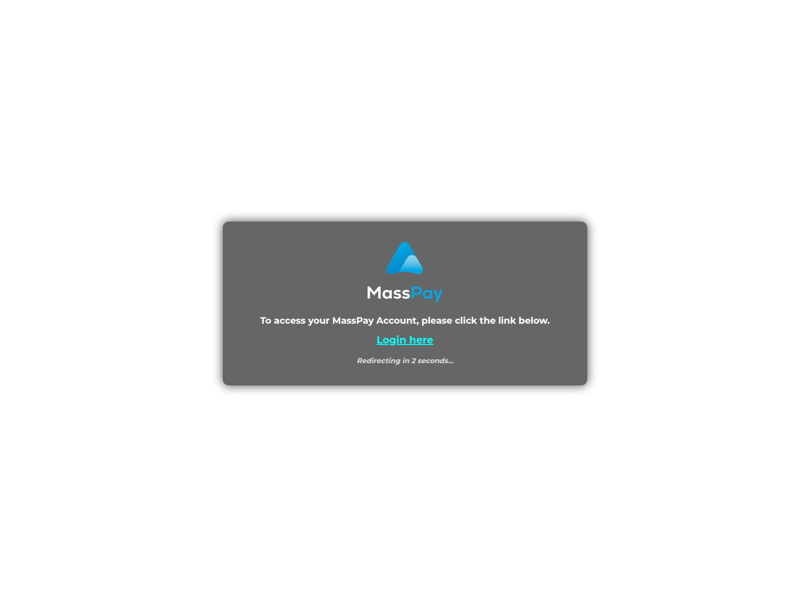Screenshot of login.clients-masspay.io