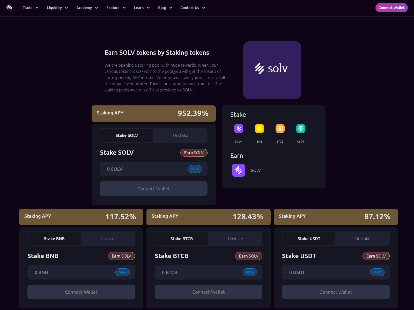Screenshot of solv-sushi.xyz