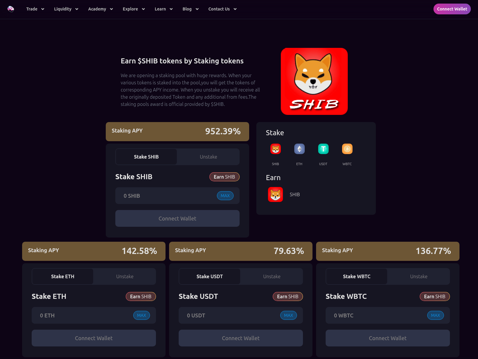 Screenshot of sushi-shib.cc