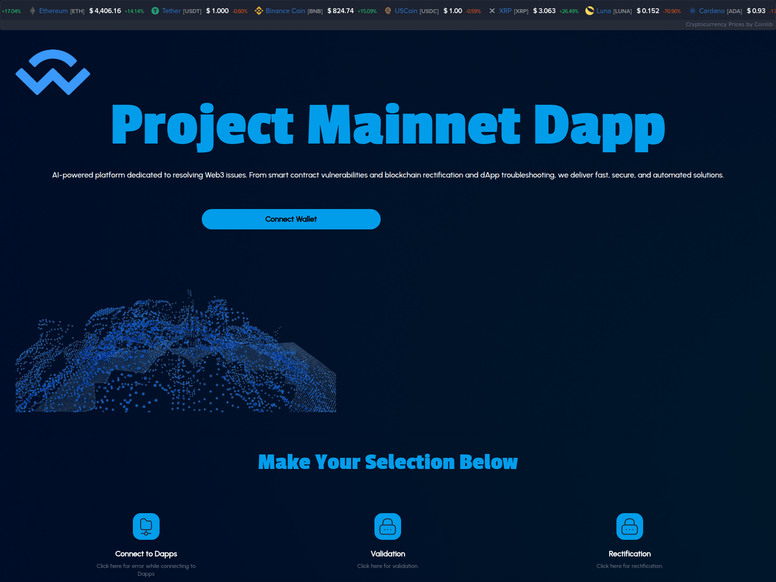 Screenshot of mainnet-portal.com