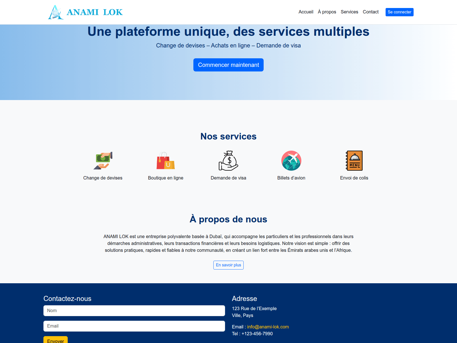 Screenshot of anami-lok.com