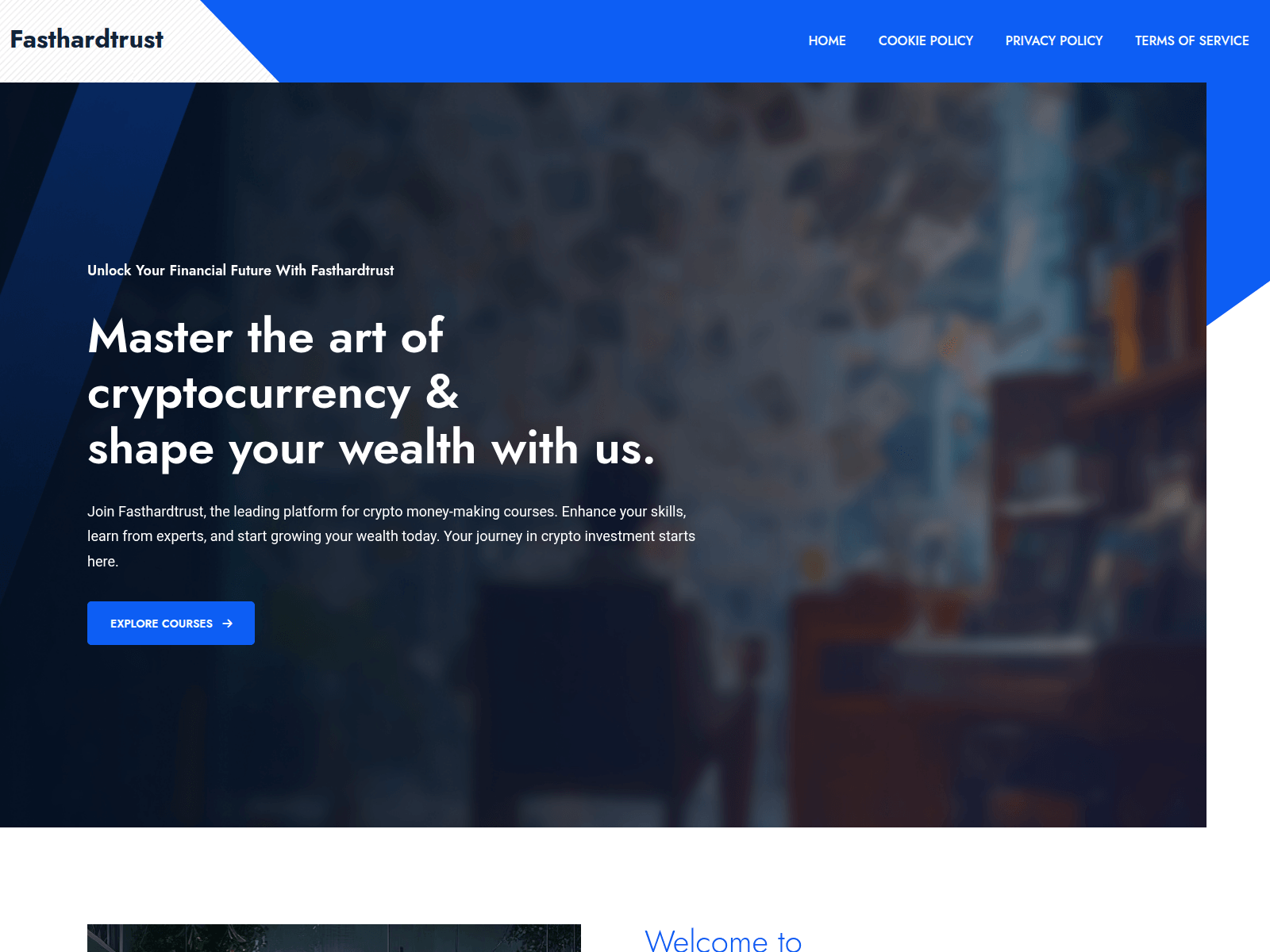 Screenshot of fasthardtrust.com