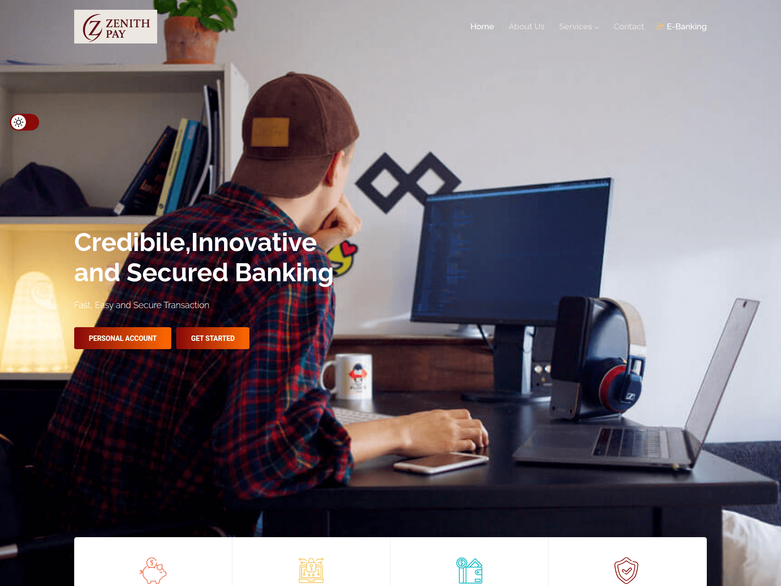 Screenshot of zenithpay.world.coinexpressprofittrading.xyz