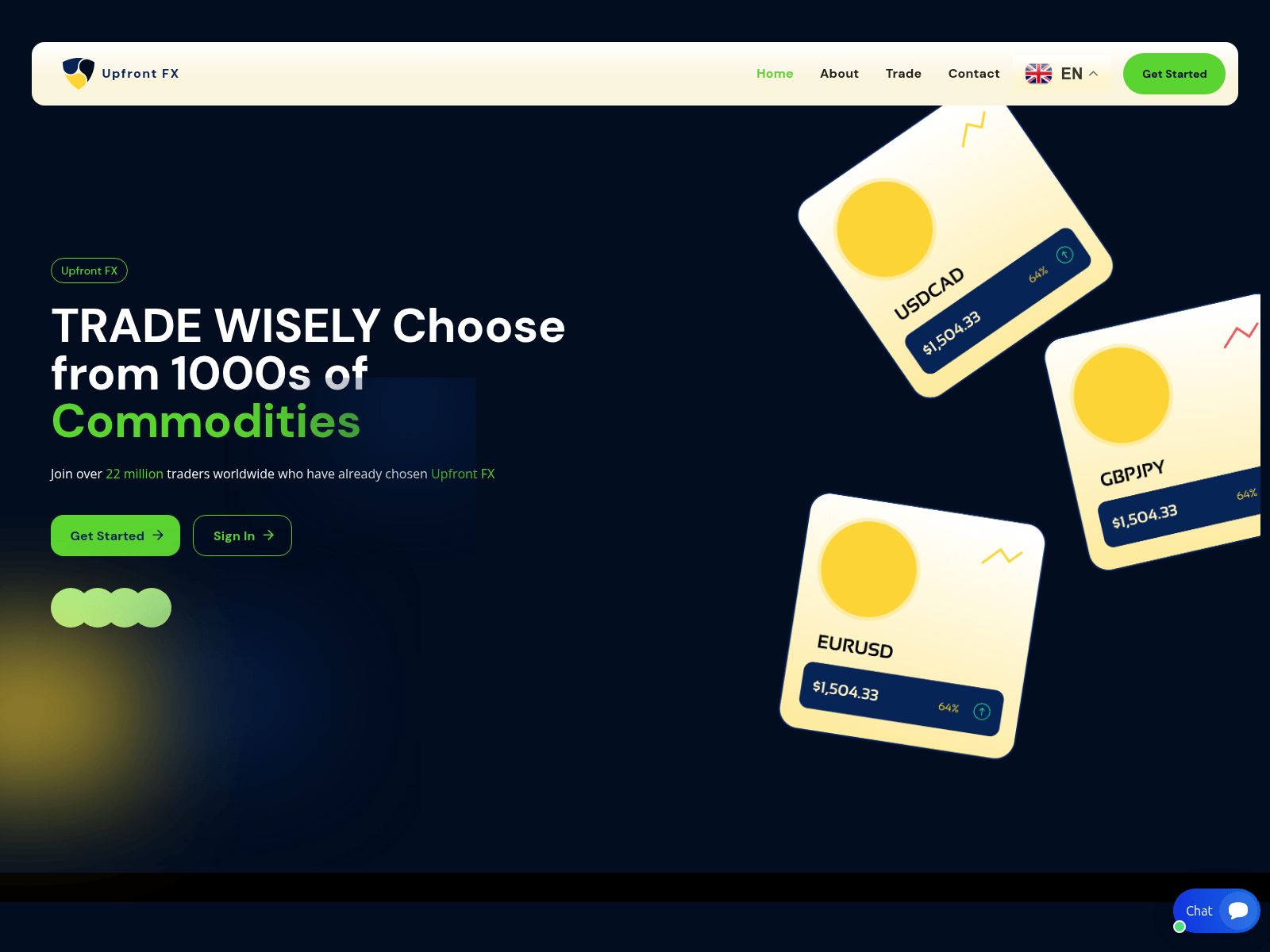 Screenshot of upfrontfx.org