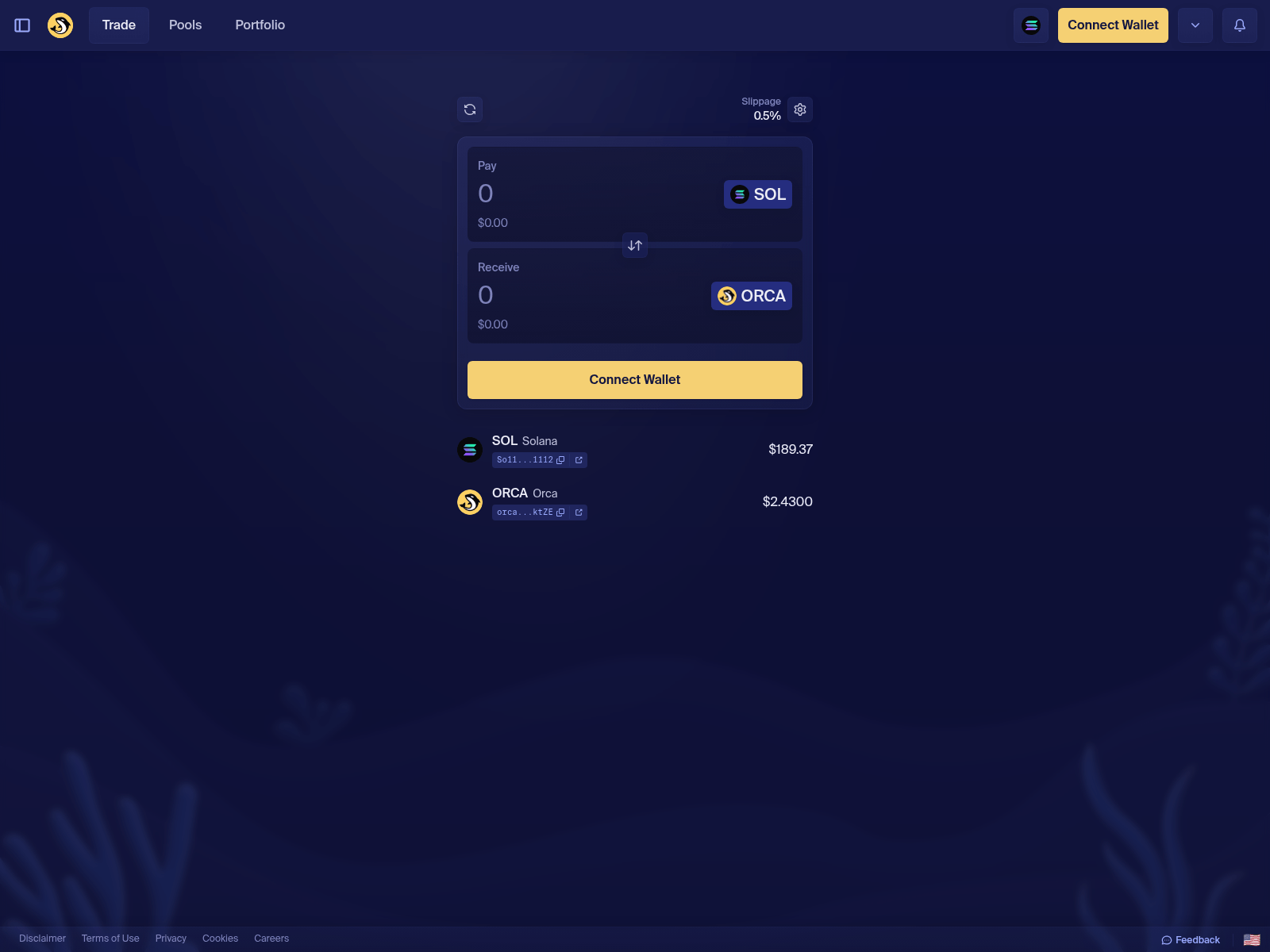 Forensic screenshot of orca-dex.com