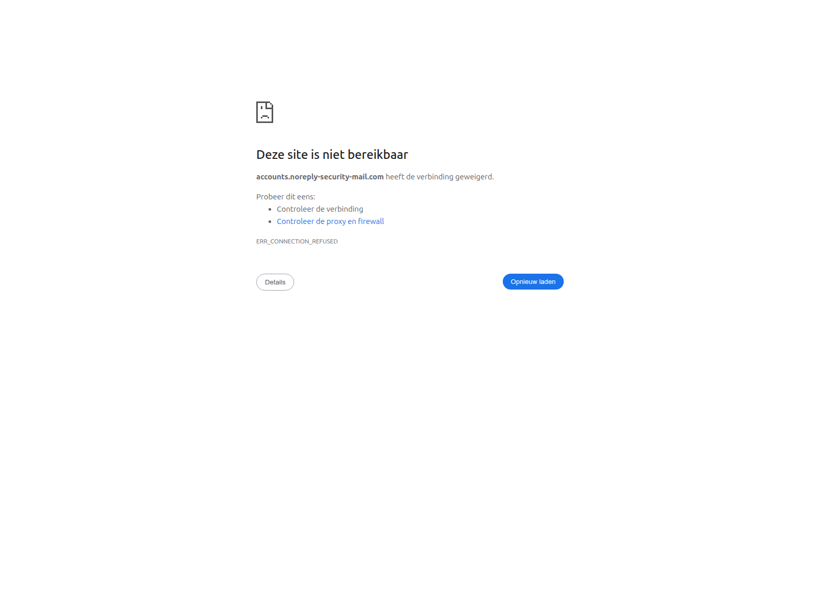Screenshot of accounts.noreply-security-mail.com