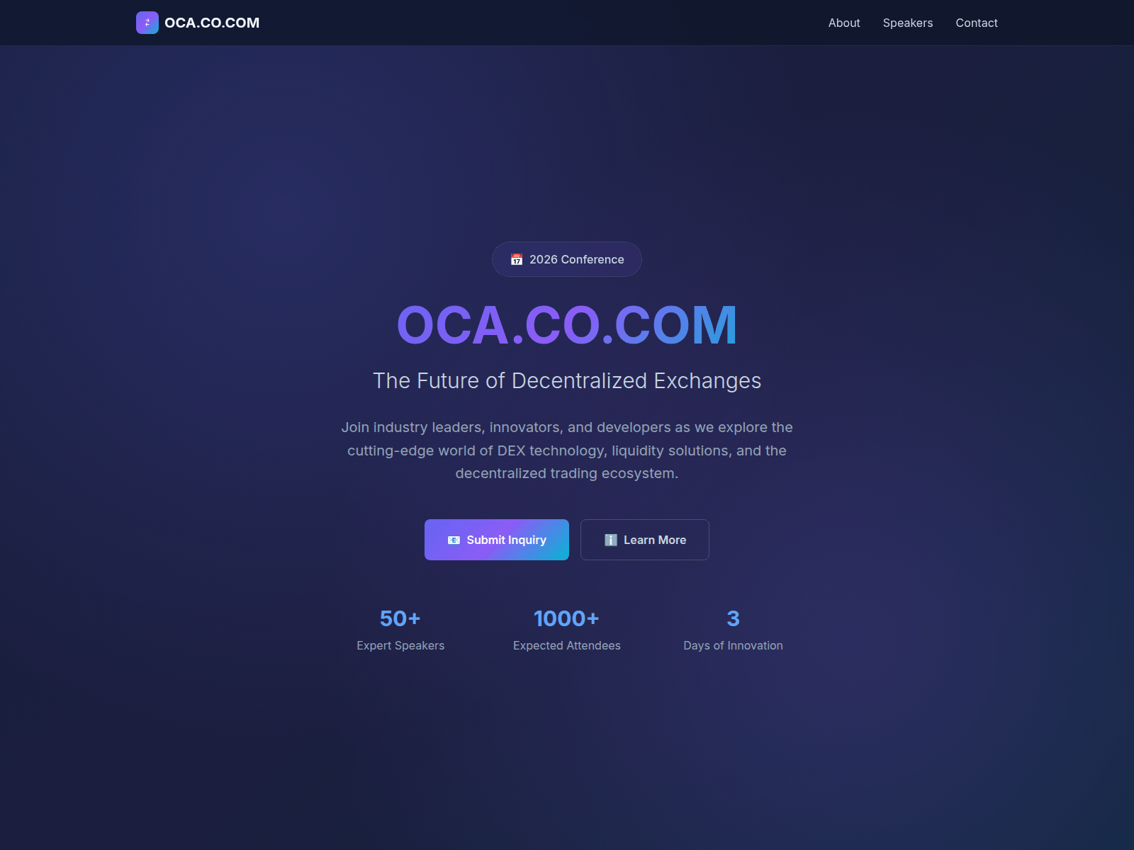 Screenshot of oca.co.com