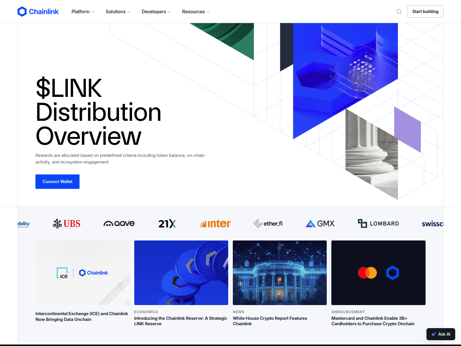 Screenshot of chain.link-distributions.com