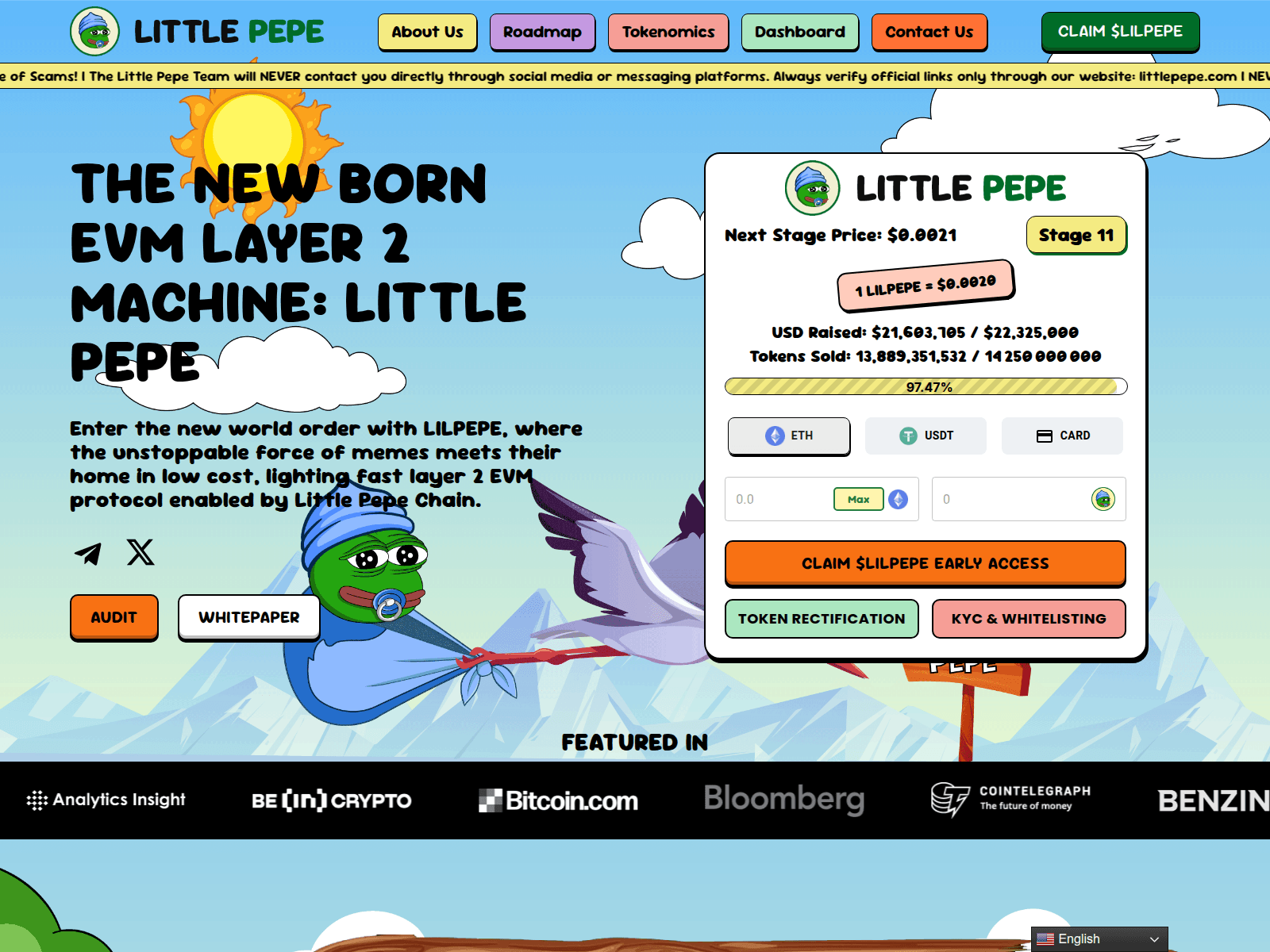Screenshot of claim.littlepepe.dev