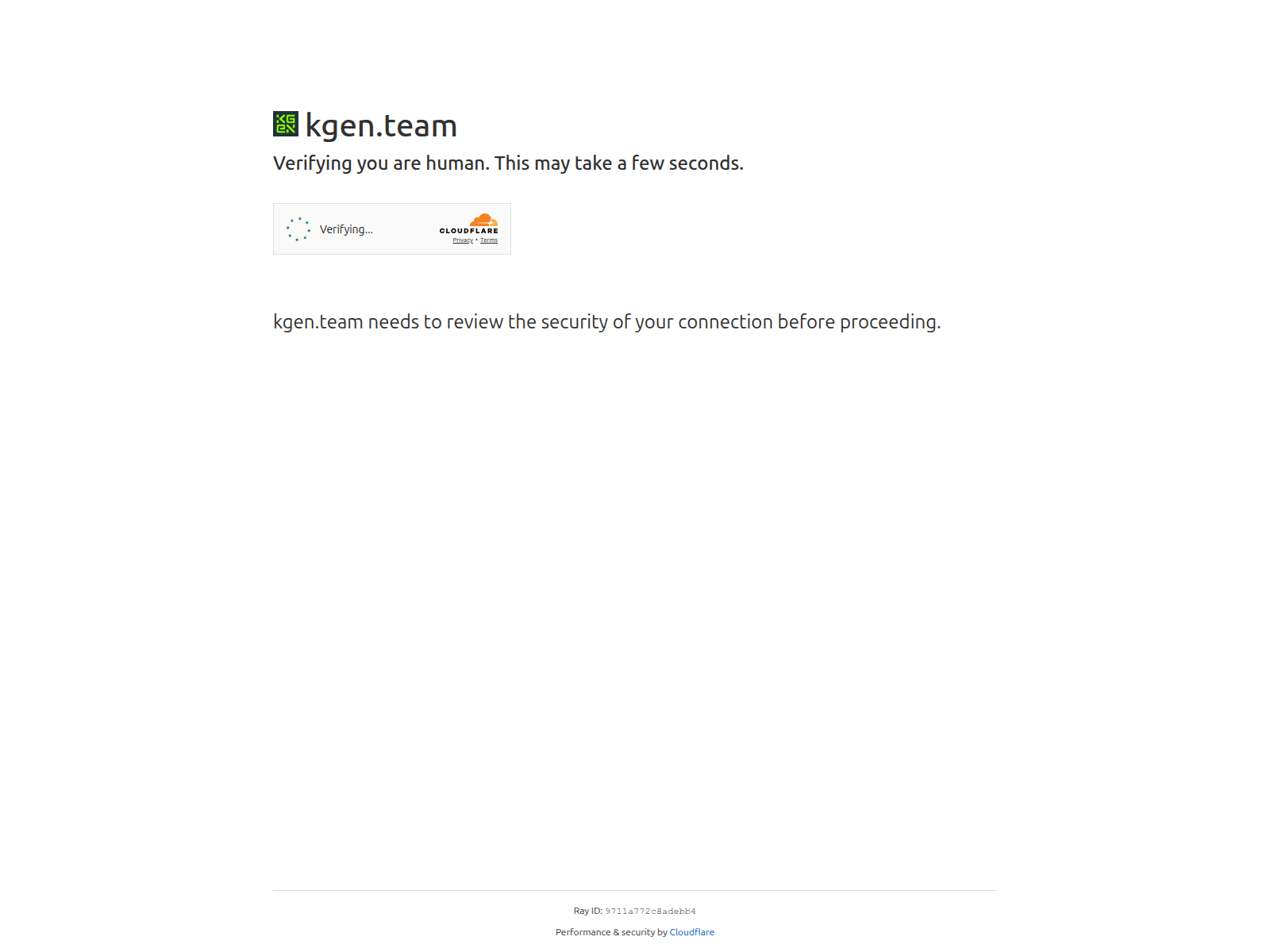 Screenshot of kgen.team