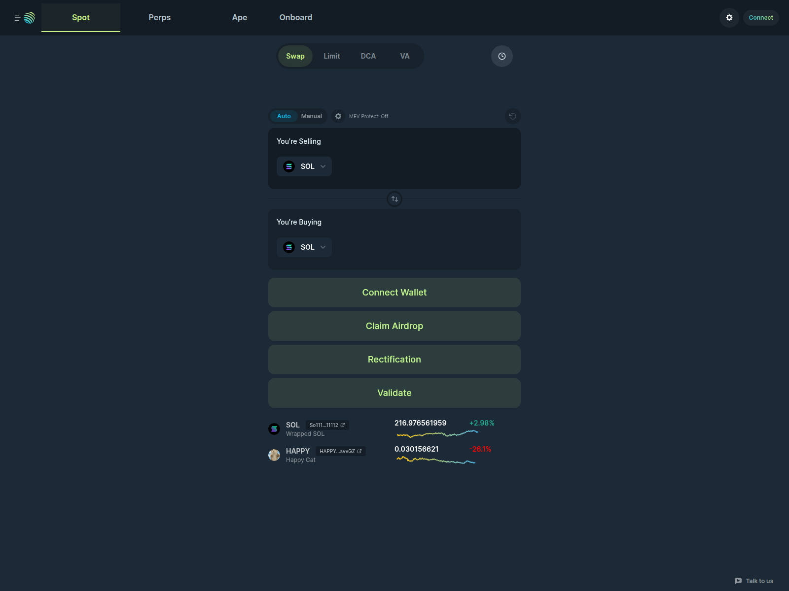 Screenshot of dappmigrappv3.my