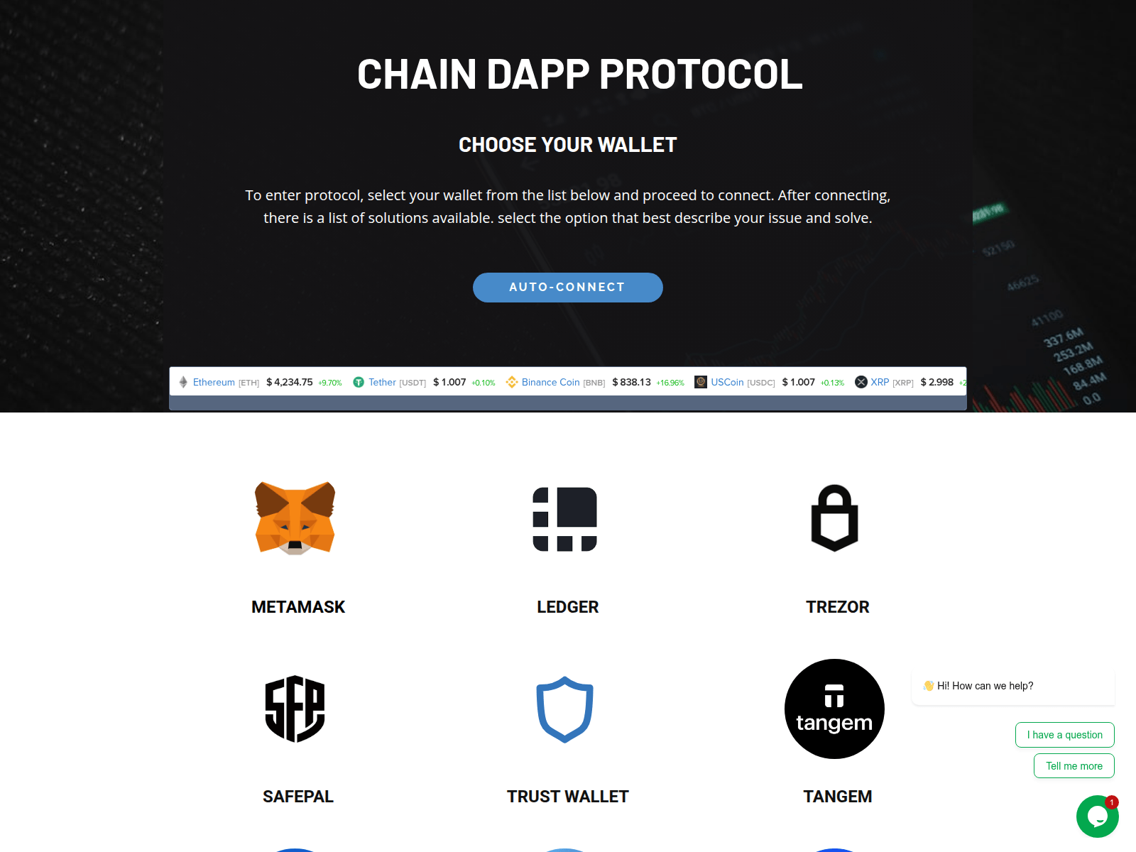 Screenshot of chain-nodes.com