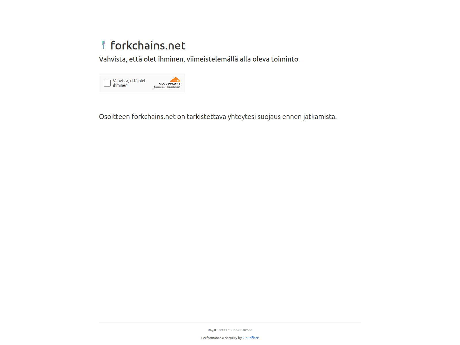 Screenshot of forkchains.net