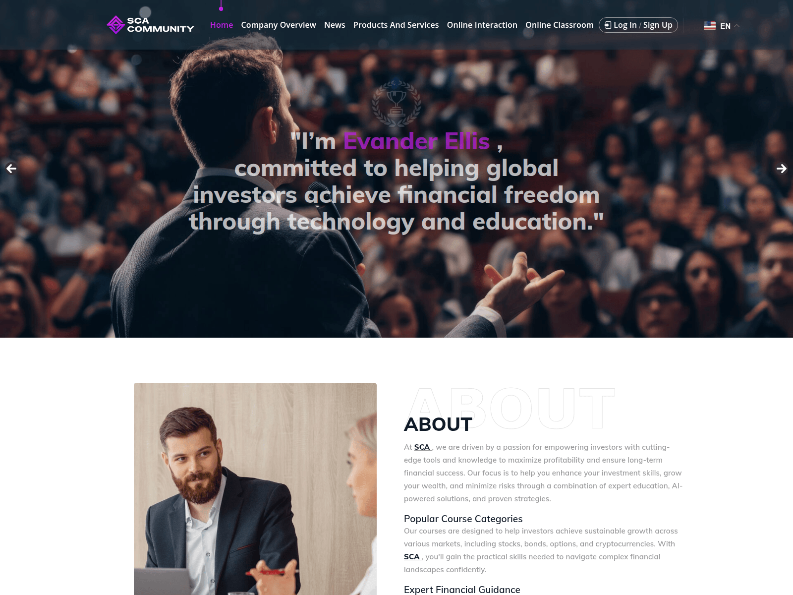 Screenshot of sca-ai.com