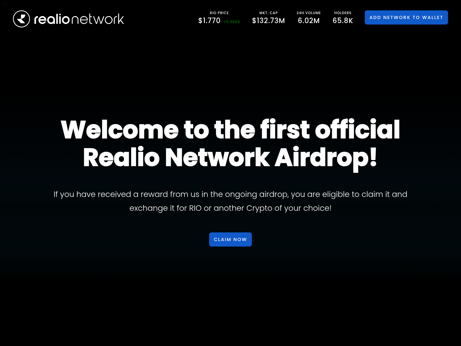 Screenshot of realionet.xyz