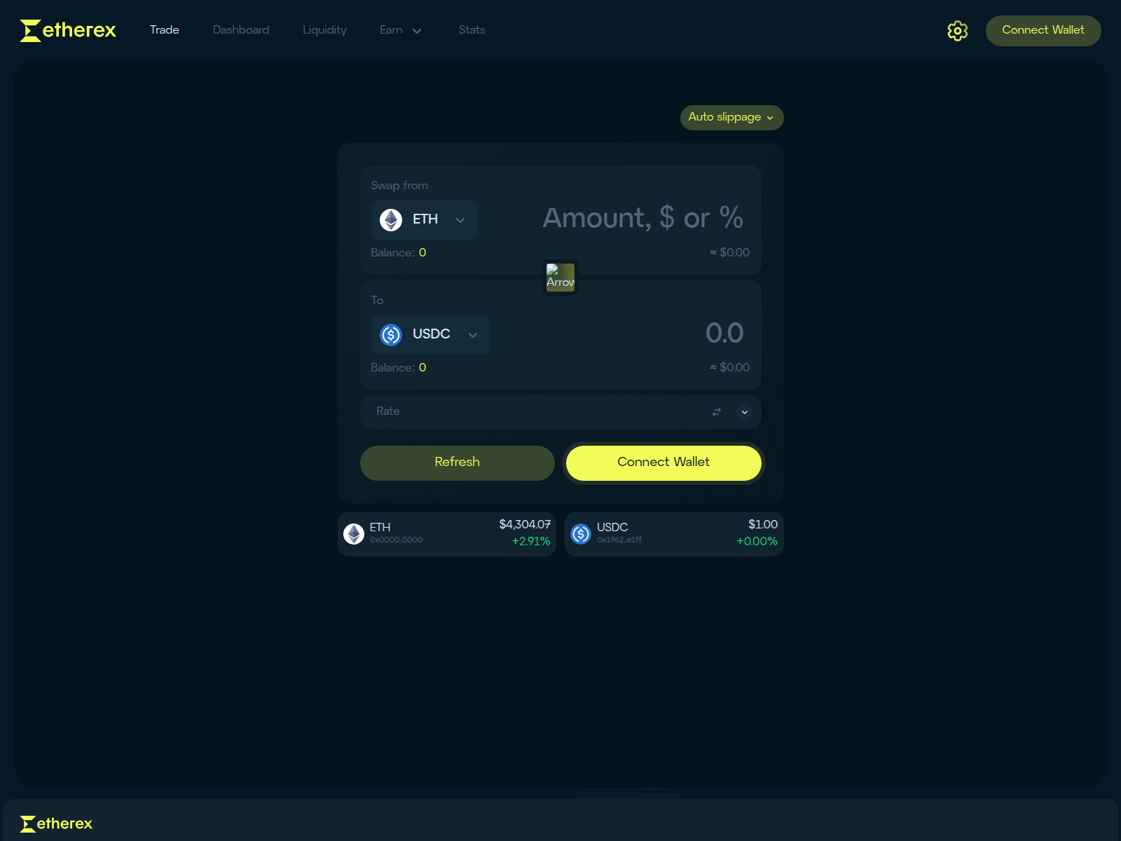 Screenshot of etherexx.finance