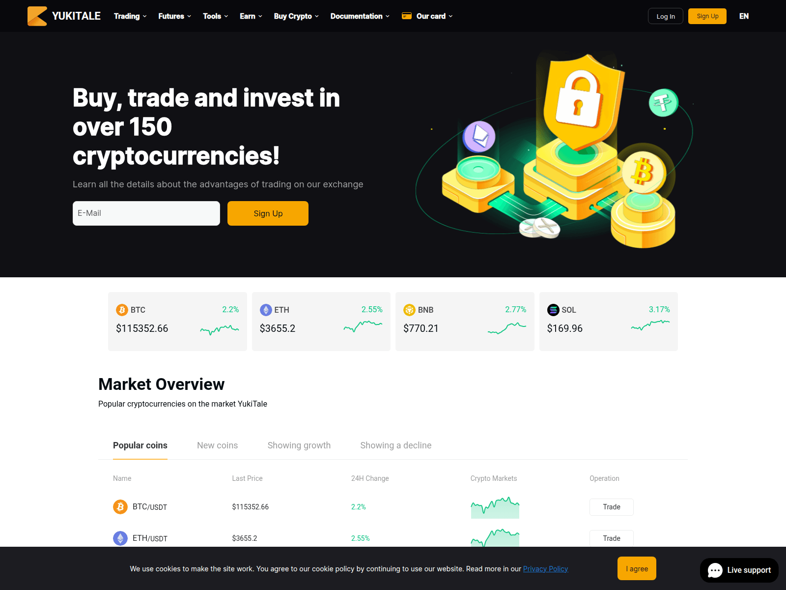 Screenshot of yukit.co