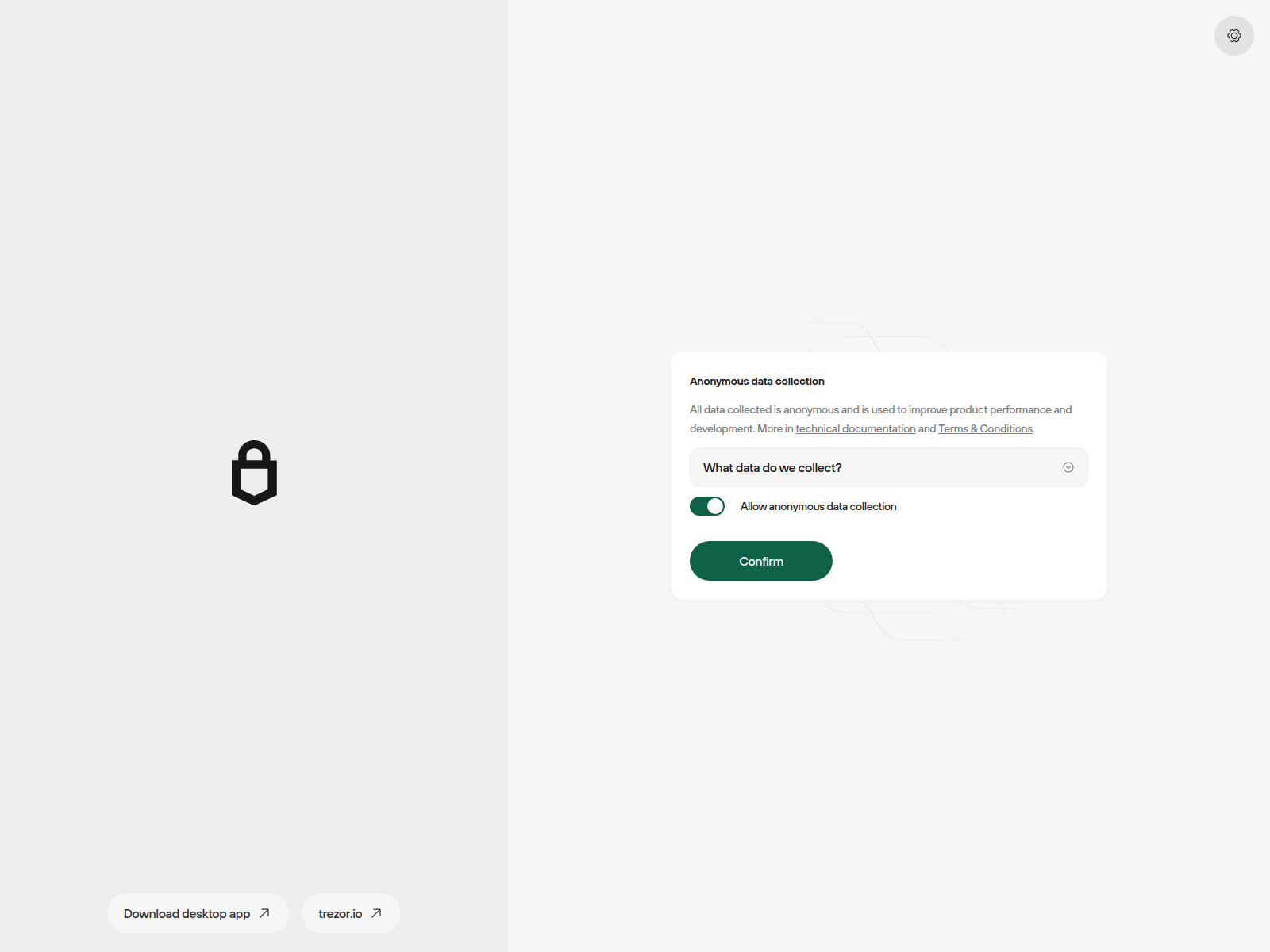 Screenshot of trezor-suites.io