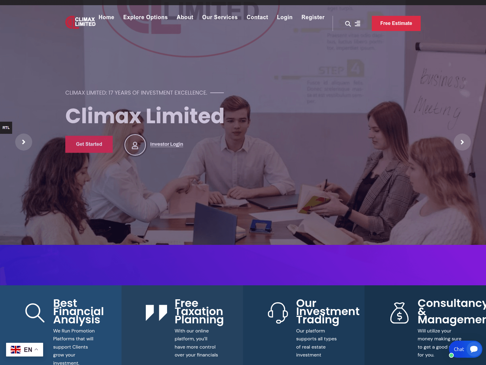 Screenshot of climaxlimited.com.radiridgebk.io