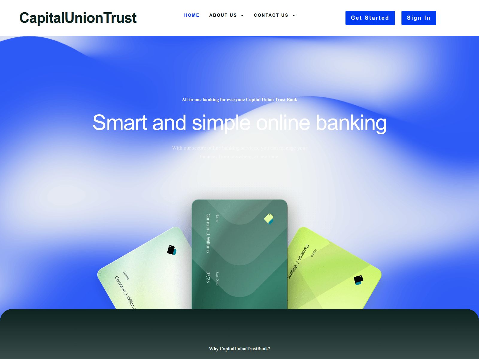 Screenshot of capitaluniontrustbank.com
