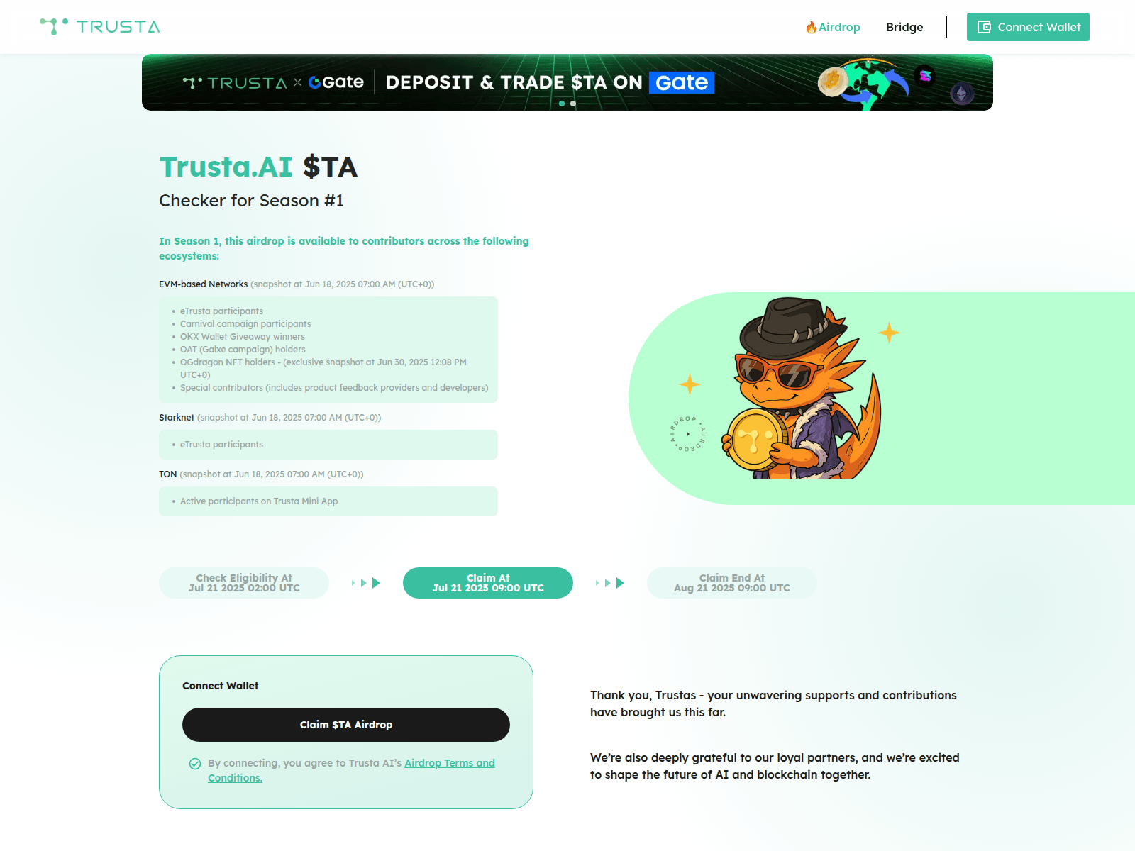 Screenshot of trustalabs-drop.world