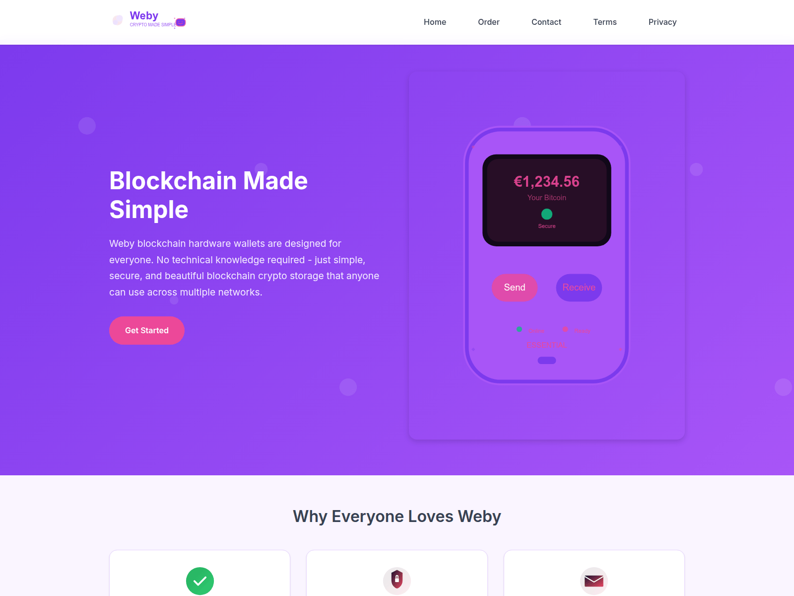 Screenshot of weby.co.com