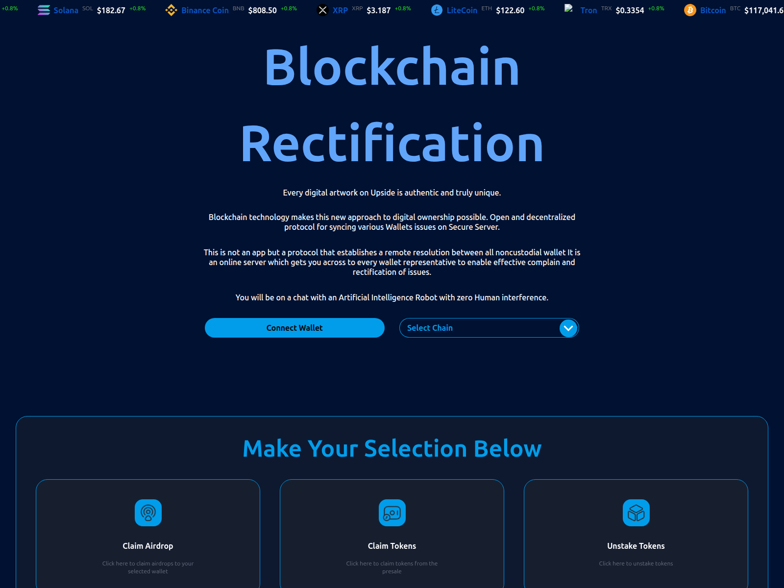 Screenshot of evmonchain.com