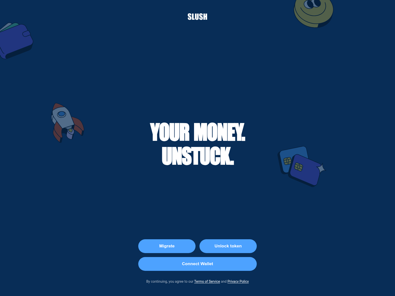Screenshot of slush-sui.app