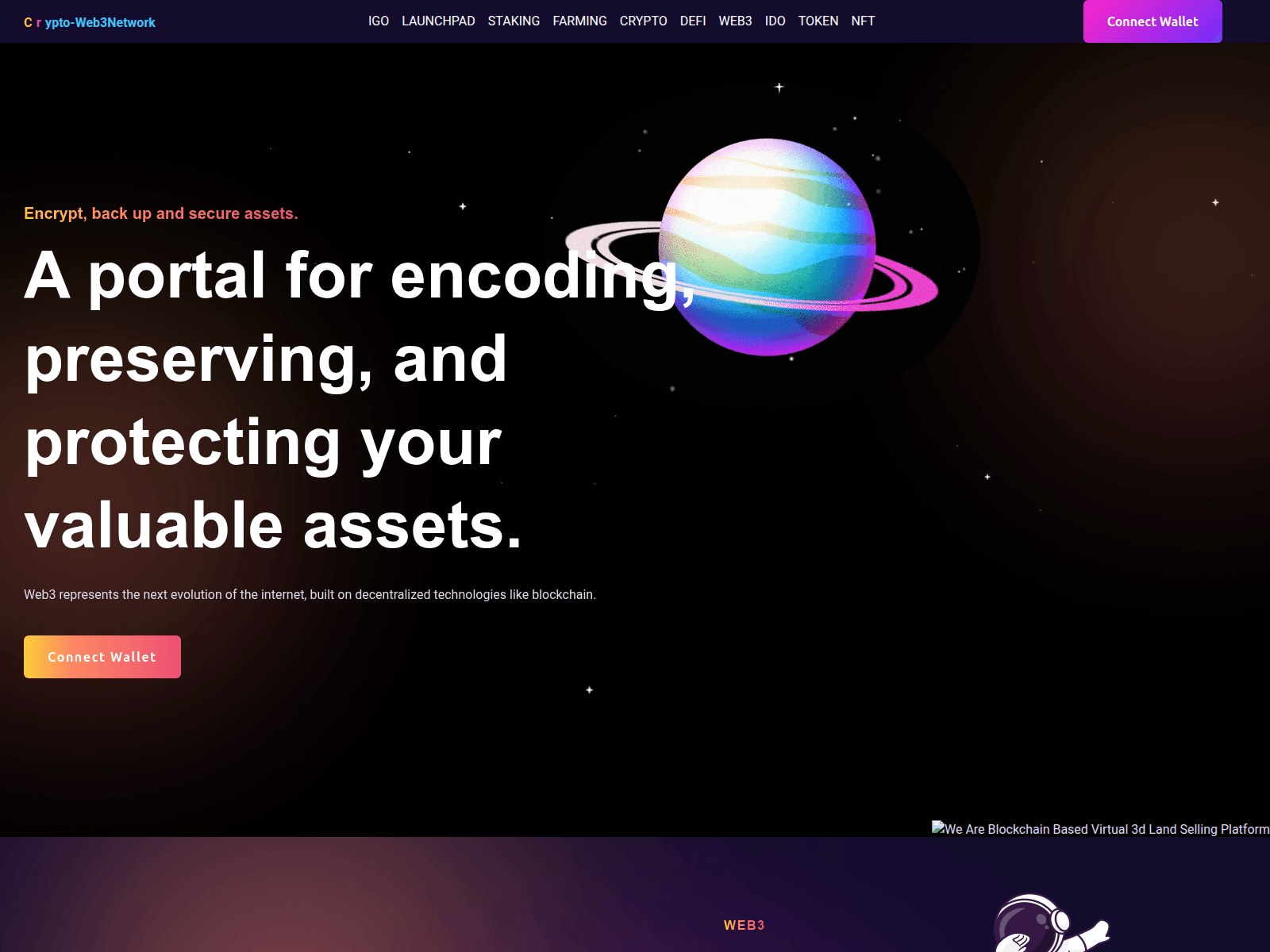 Screenshot of crypto-web3network.com