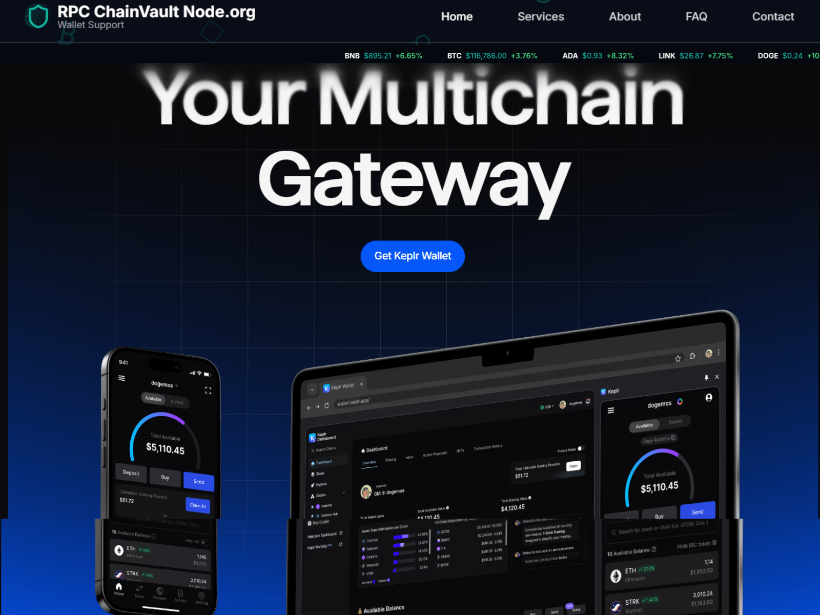 Screenshot of rpcchainvault.org