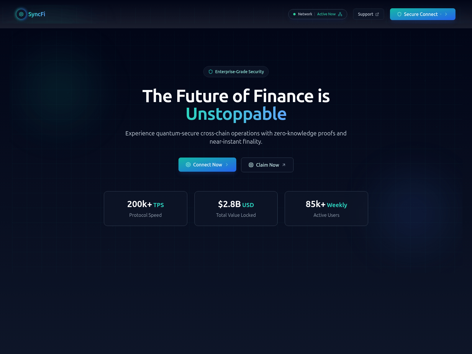 Screenshot of dappstokenchainportal.com