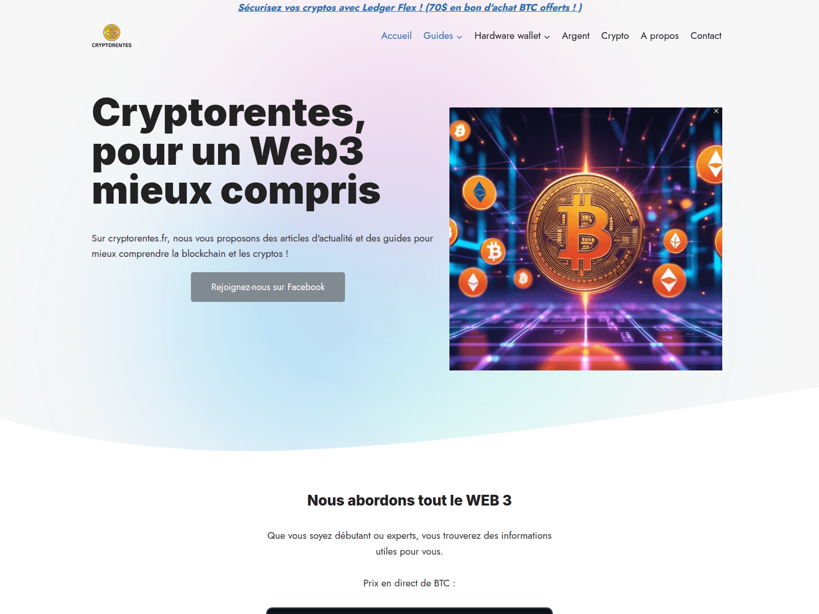 Screenshot of cryptorentes.fr