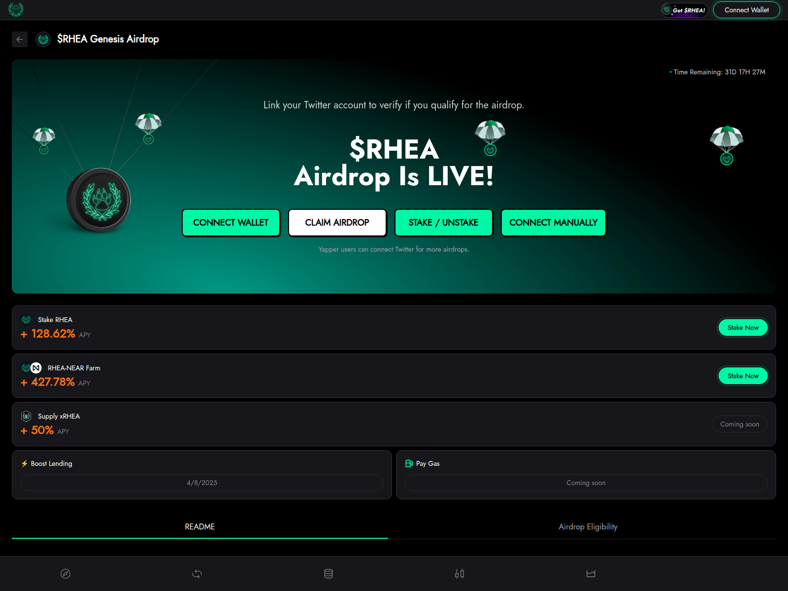 Screenshot of app-rhea.com