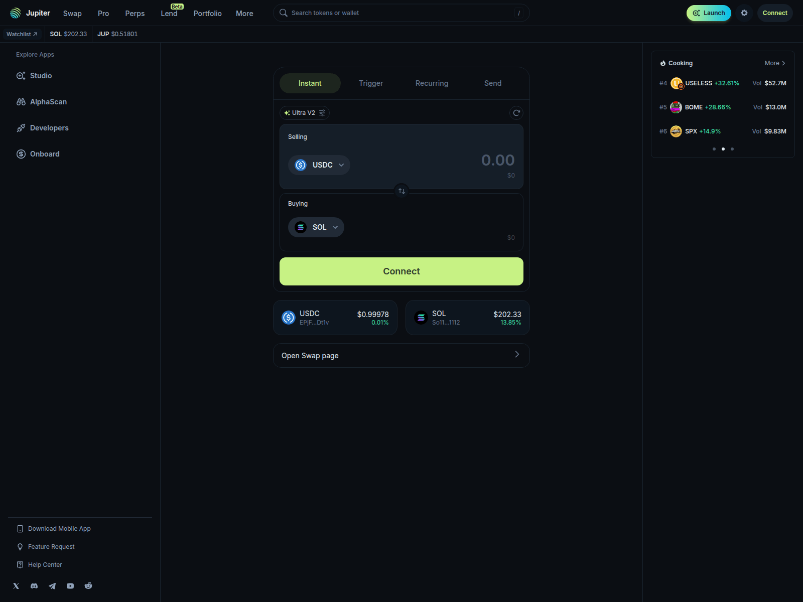 Screenshot of jup.tfb9.pro
