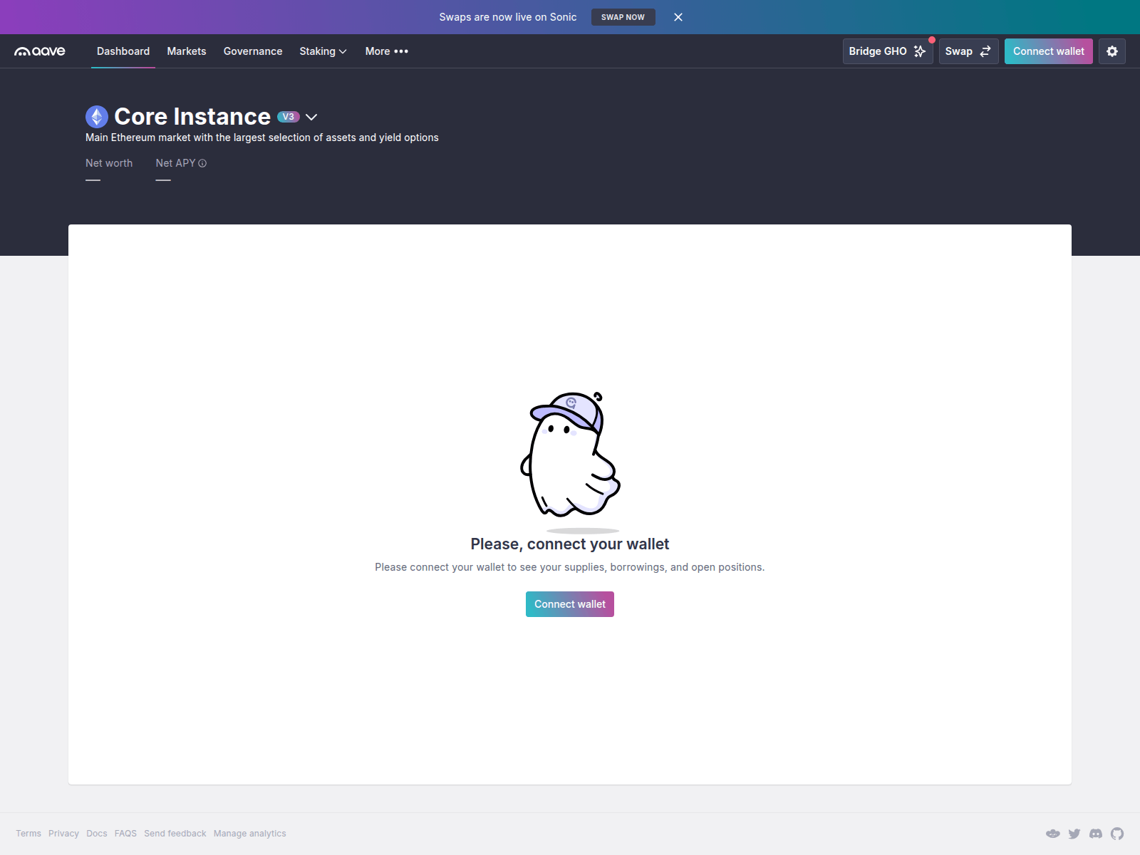 Screenshot of aave-app.xyz