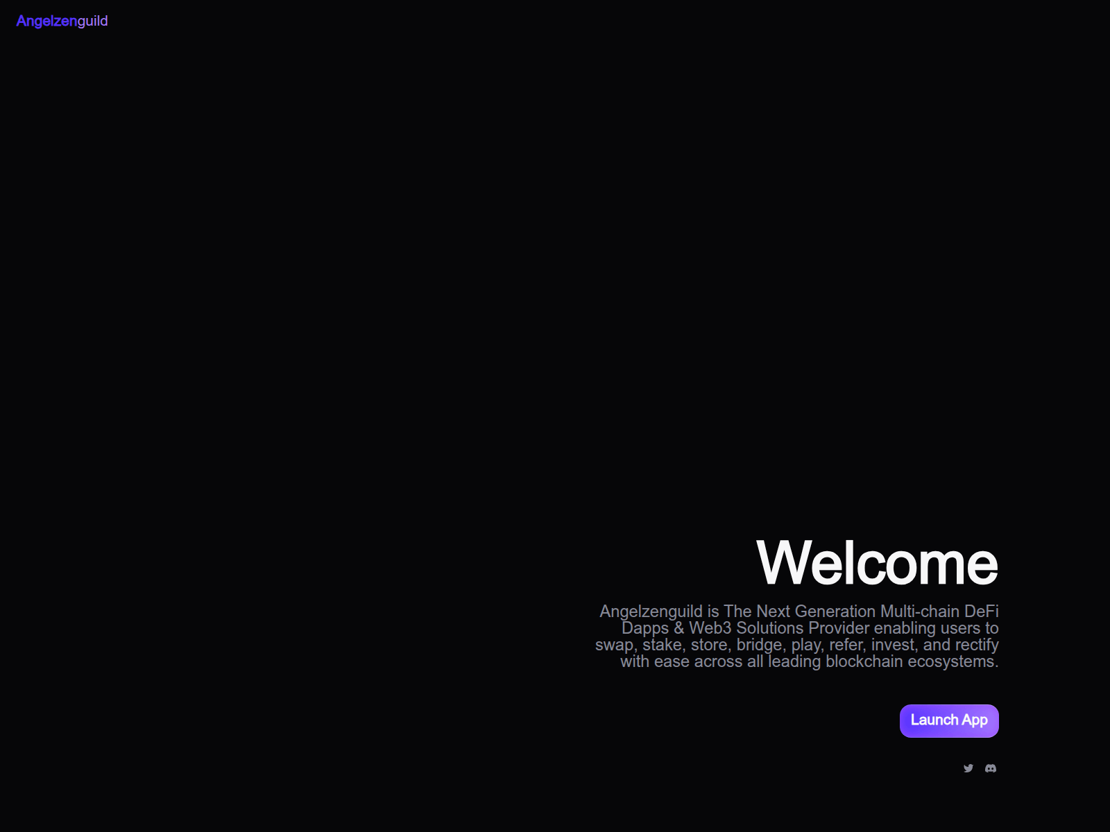 Screenshot of dapp.angelzenguild.org